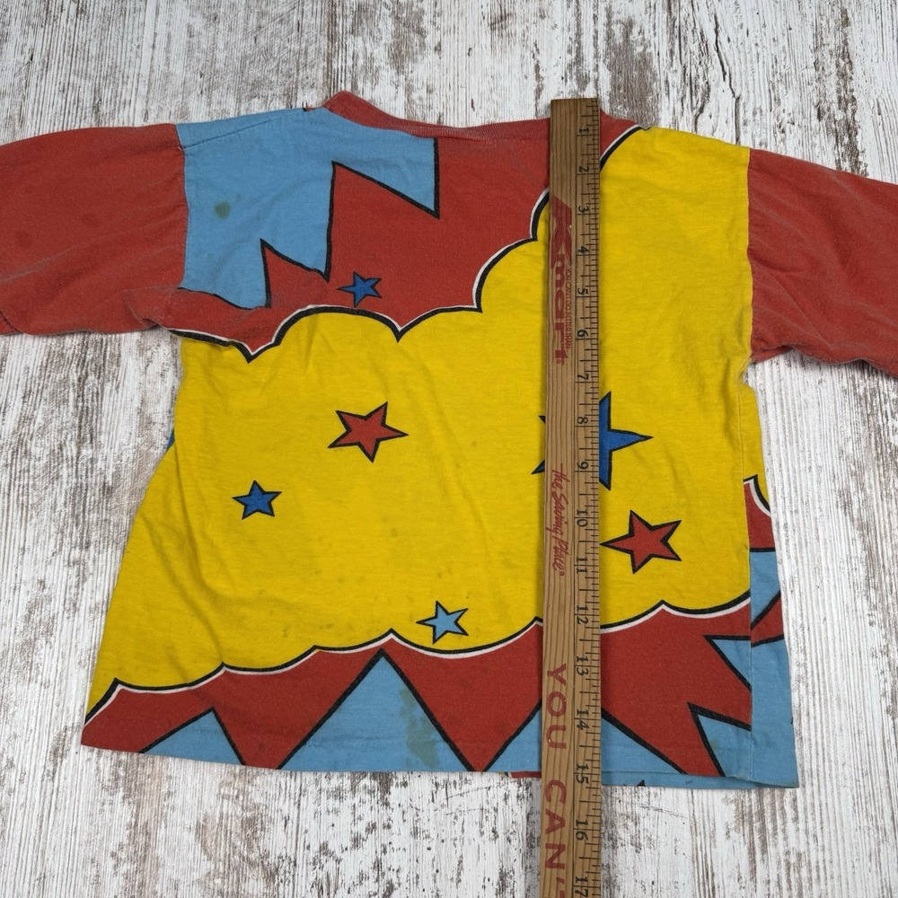 Vintage 1970s Walt Disney Productions Mickey Mouse AOP Kids Tee Shirt Lot Sz 6-8 - Picture 8 of 16